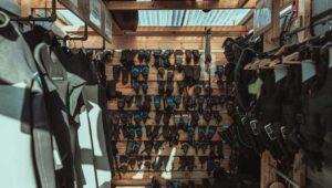 Kite equipment storage Kite equipment storage