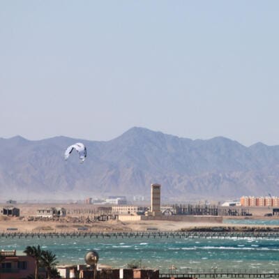 Red Sea kitesurfing lagoon in Hurghada
