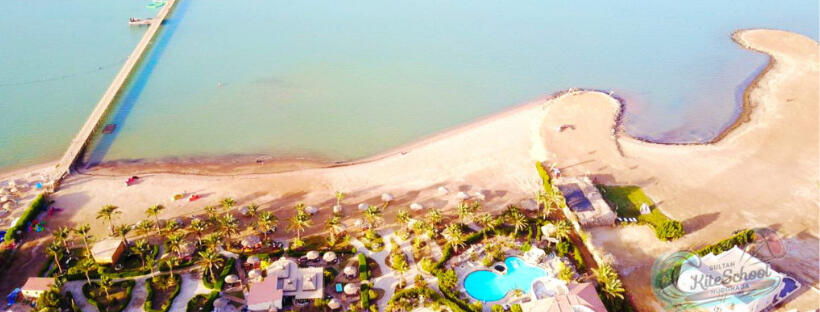 Red Sea kitesurfing lagoon in Hurghada
