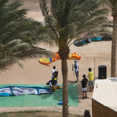 Red Sea kitesurfing lagoon in Hurghada