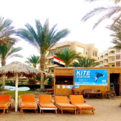 Red Sea kitesurfing lagoon in Hurghada